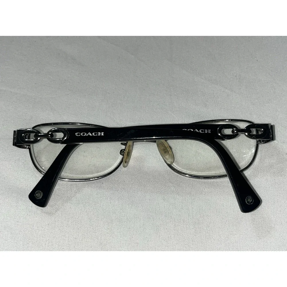 COACH HC5054 9186 Dk Silver Black White Sig 51-17-135 mm Women's Eyeglasses